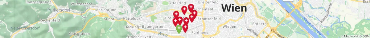 Map view for Pharmacy emergency services nearby 1150 - Rudolfsheim-Fünfhaus (Wien)